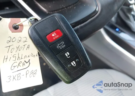 2022 Toyota Highlander Le from USA, damaged, VIN 5TDBZRBH4NS562039